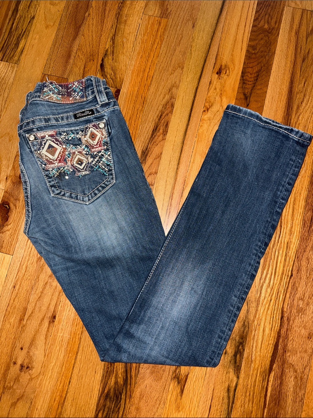 Miss Me straight jeans denim pants bottoms
